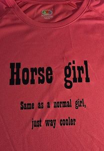 Hovedbilde T-skjorte "Horse girl"