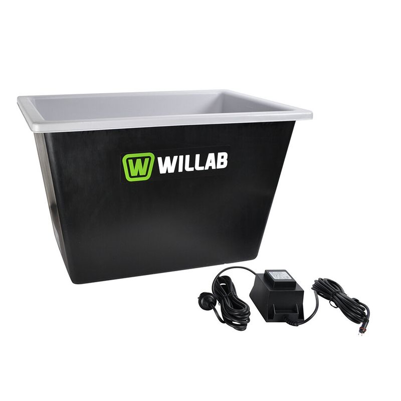 Varmebalje rektangulær 60l Willab